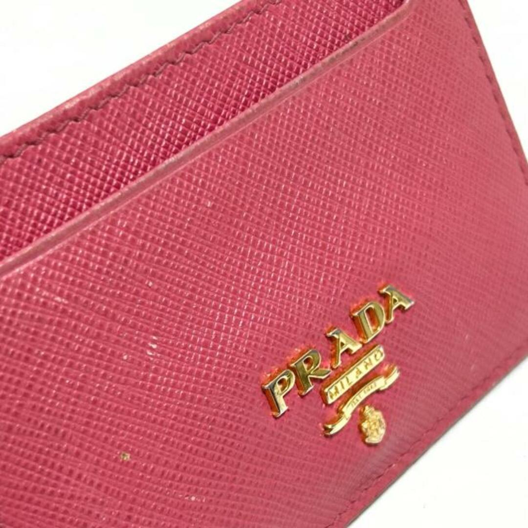 PRADA(プラダ)のPRADA(プラダ) カードケース - 1MC208 ピンク レザー レディースのファッション小物(名刺入れ/定期入れ)の商品写真