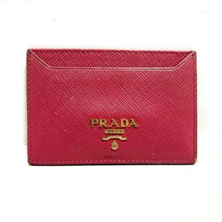 プラダ(PRADA)のPRADA(プラダ) カードケース - 1MC208 ピンク レザー(名刺入れ/定期入れ)