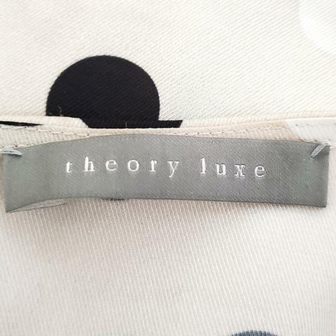 Theory luxe(セオリーリュクス)のtheory luxe(セオリーリュクス) 長袖カットソー サイズ38 M レディース - ベージュ×黒×白 ドット柄 ポリエステル レディースのトップス(カットソー(長袖/七分))の商品写真