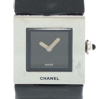 シャネル(CHANEL)のCHANEL(シャネル) 腕時計 マトラッセ F.E.68919 レディース 黒(腕時計)