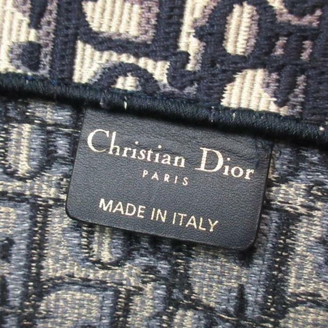 Christian Dior(クリスチャンディオール)のDIOR/ChristianDior(ディオール/クリスチャンディオール) トートバッグ ブックトートミディアムバッグ/旧スモール M1296ZRIW_M828 ライトグレー×ダークネイビー×ネイビー ディオール オブリーク エンブロイダリー レディースのバッグ(トートバッグ)の商品写真