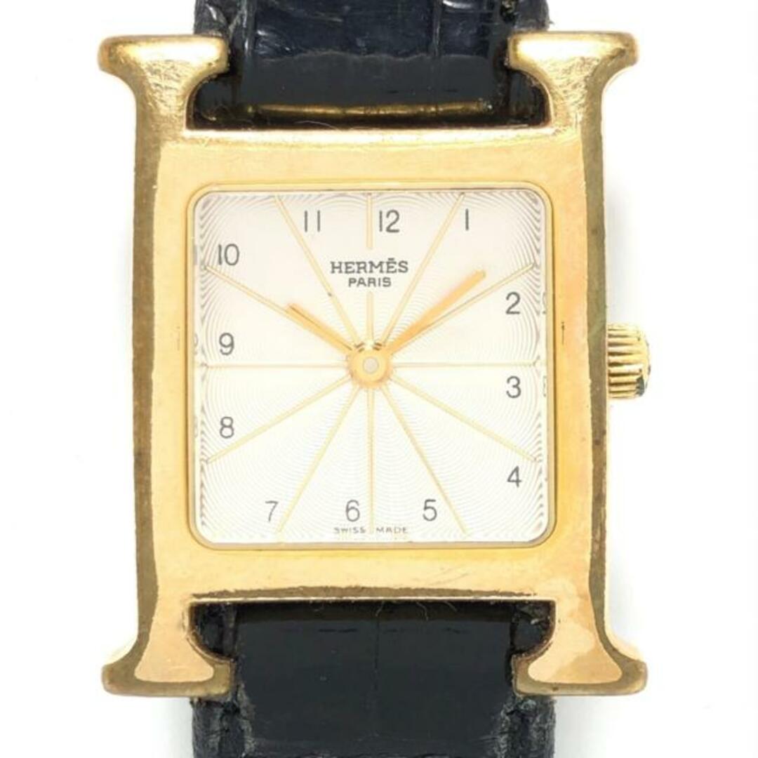 Hermes(エルメス)のHERMES(エルメス) 腕時計 Hウォッチ HH1.201 レディース ギョーシェ文字盤 シルバー レディースのファッション小物(腕時計)の商品写真