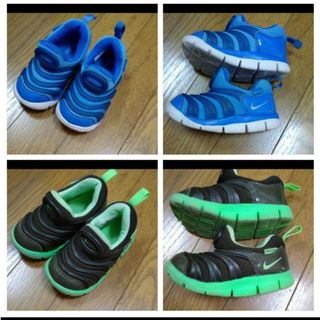 ナイキ(NIKE)のナイキ ダイナモフリー 12cm青 13cm黄緑 ２足セット(スニーカー)