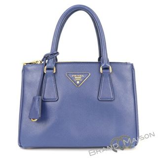 プラダ(PRADA)のBランク【プラダ】ガレリア/1BA896/ハンドバッグ/スモールバッグ/サフィアーノ/ブルー/PRADA/レディース【中古】(ハンドバッグ)