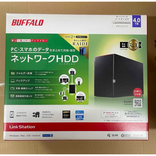バッファロー(Buffalo)のBUFFALO ネットワーク対応HDD  Link Station 4TB (PC周辺機器)