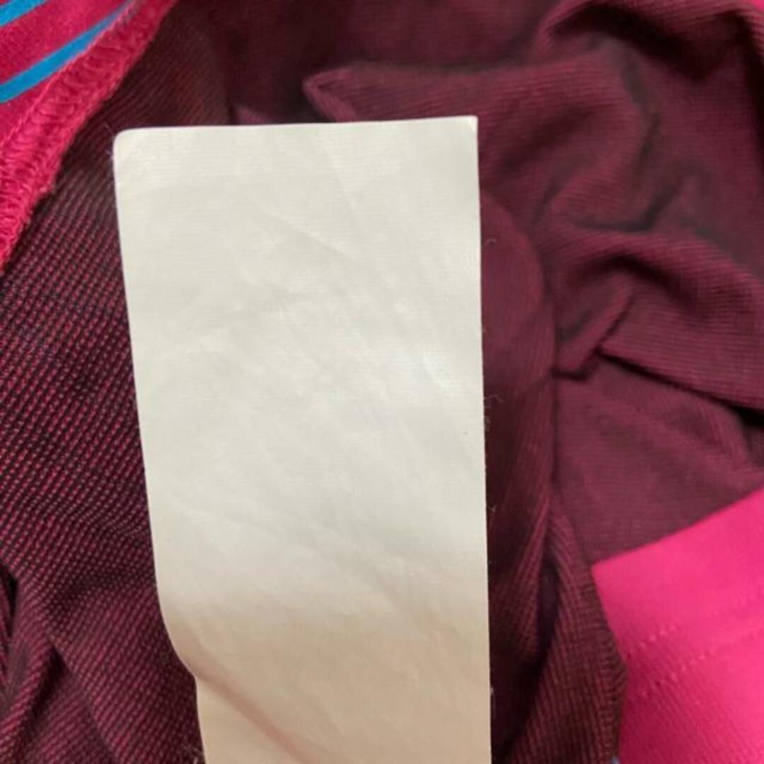 Mammut(マムート)のMAMMUT(マムート) 半袖Tシャツ サイズASIA L レディース - ピンク×ライトブルー クルーネック ポリエステル、ポリプロピレン レディースのトップス(Tシャツ(半袖/袖なし))の商品写真