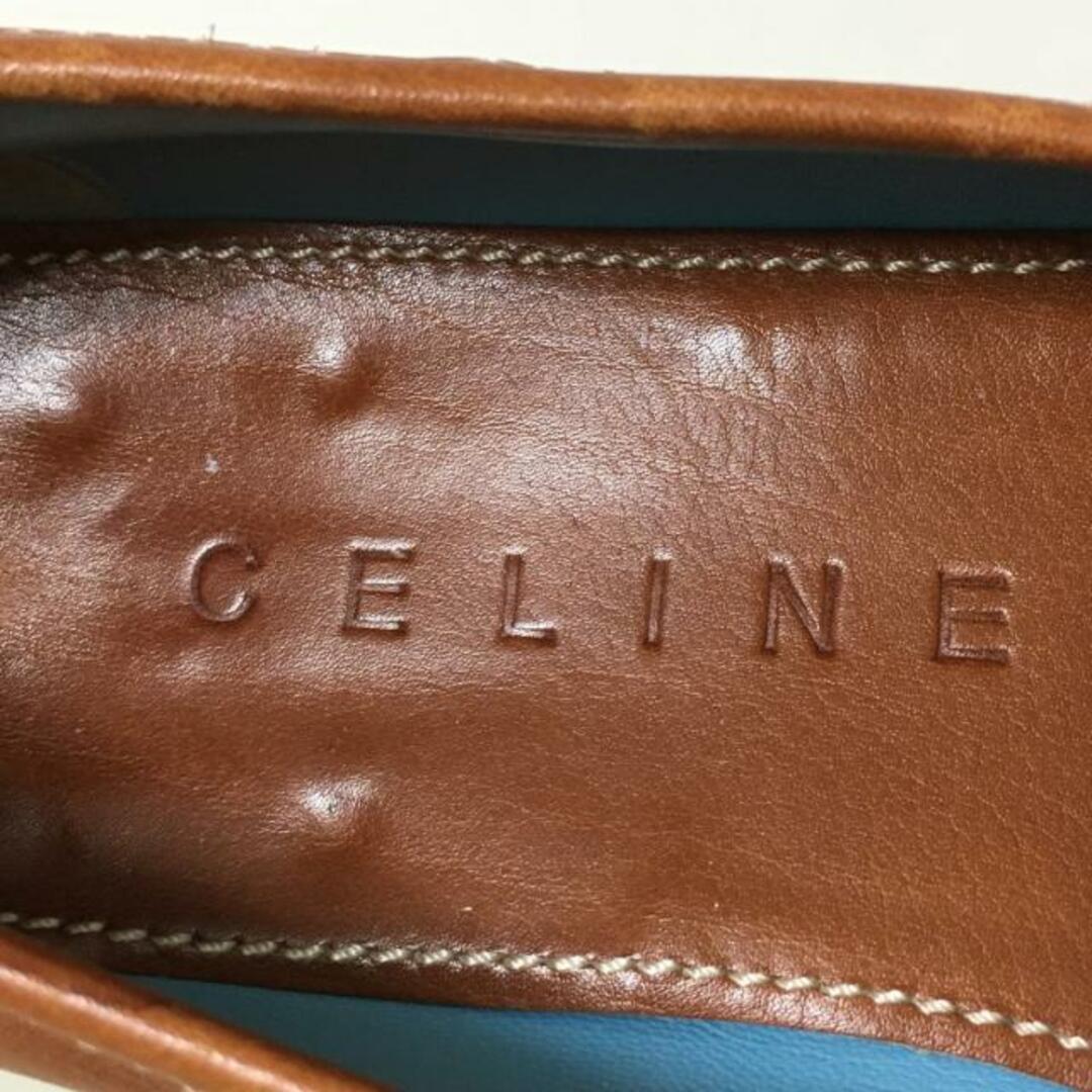 celine(セリーヌ)のCELINE(セリーヌ) ローファー 36 1/2C レディース - ブラウン アウトソール張替済 レザー レディースの靴/シューズ(ローファー/革靴)の商品写真