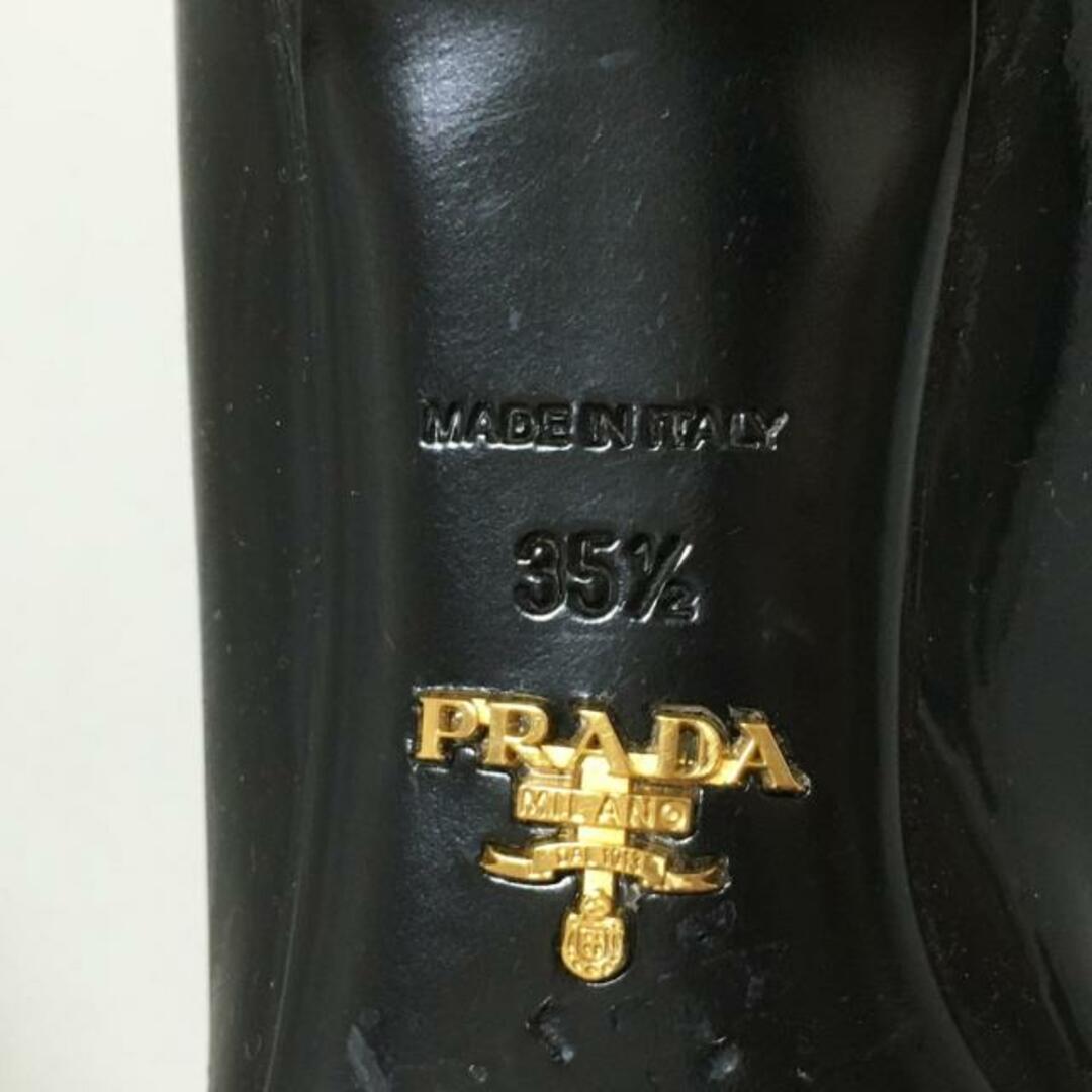 PRADA(プラダ)のPRADA(プラダ) パンプス 35 1/2 レディース - 黒 アウトソール張替済 エナメル（レザー） レディースの靴/シューズ(ハイヒール/パンプス)の商品写真