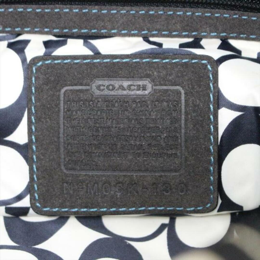 COACH(コーチ)のCOACH(コーチ) トートバッグ ハンプトンズウィークエンドトート 130 黒×ダークブラウン×マルチ サテン×スエード レディースのバッグ(トートバッグ)の商品写真