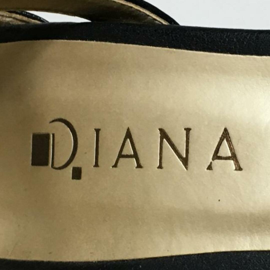 DIANA(ダイアナ)のDIANA(ダイアナ) フラットシューズ 24 レディース - 黒 オープントゥ レザー レディースの靴/シューズ(その他)の商品写真
