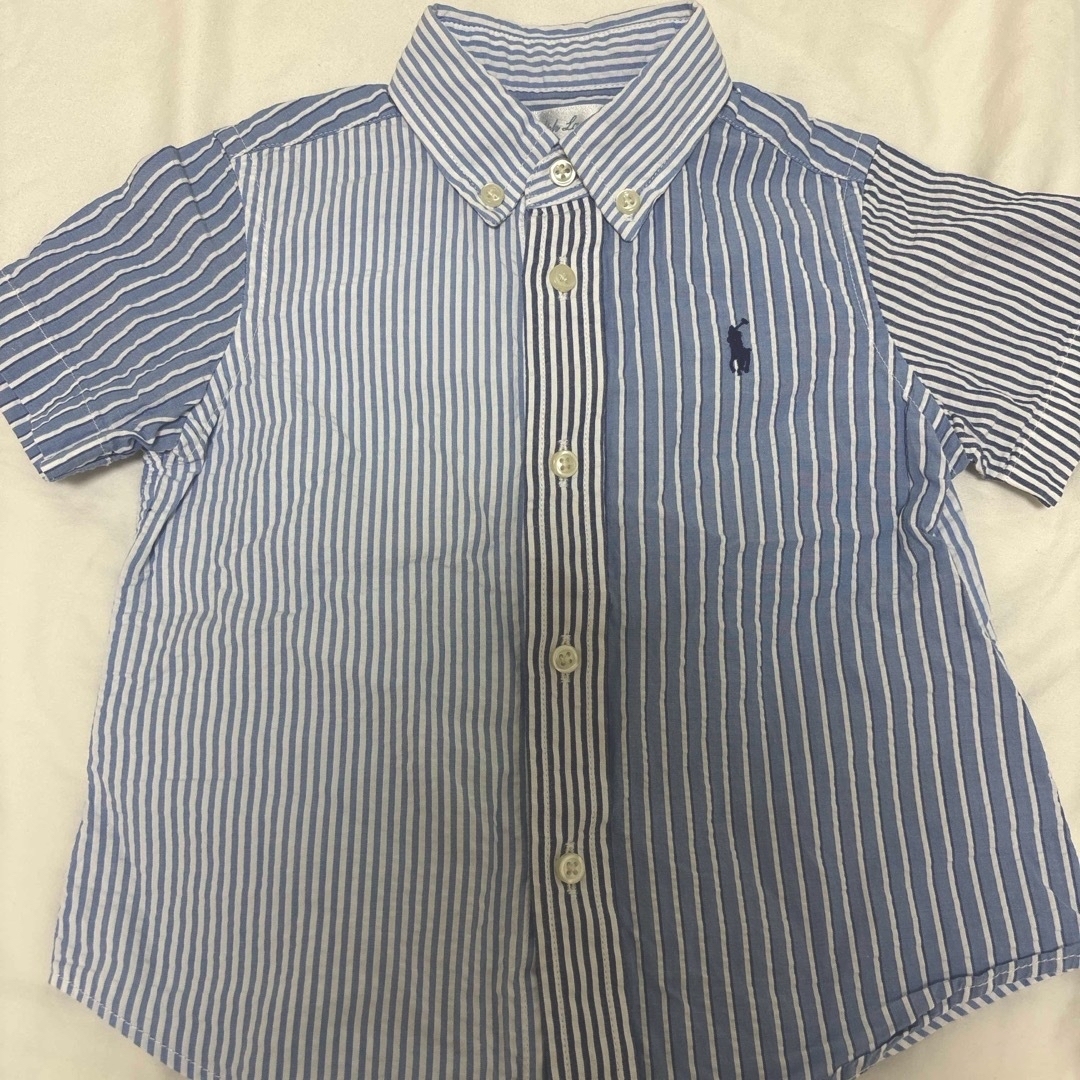 Ralph Lauren(ラルフローレン)の【美品】ラルフローレン 半袖ボタンシャツ 18M キッズ/ベビー/マタニティのベビー服(~85cm)(シャツ/カットソー)の商品写真