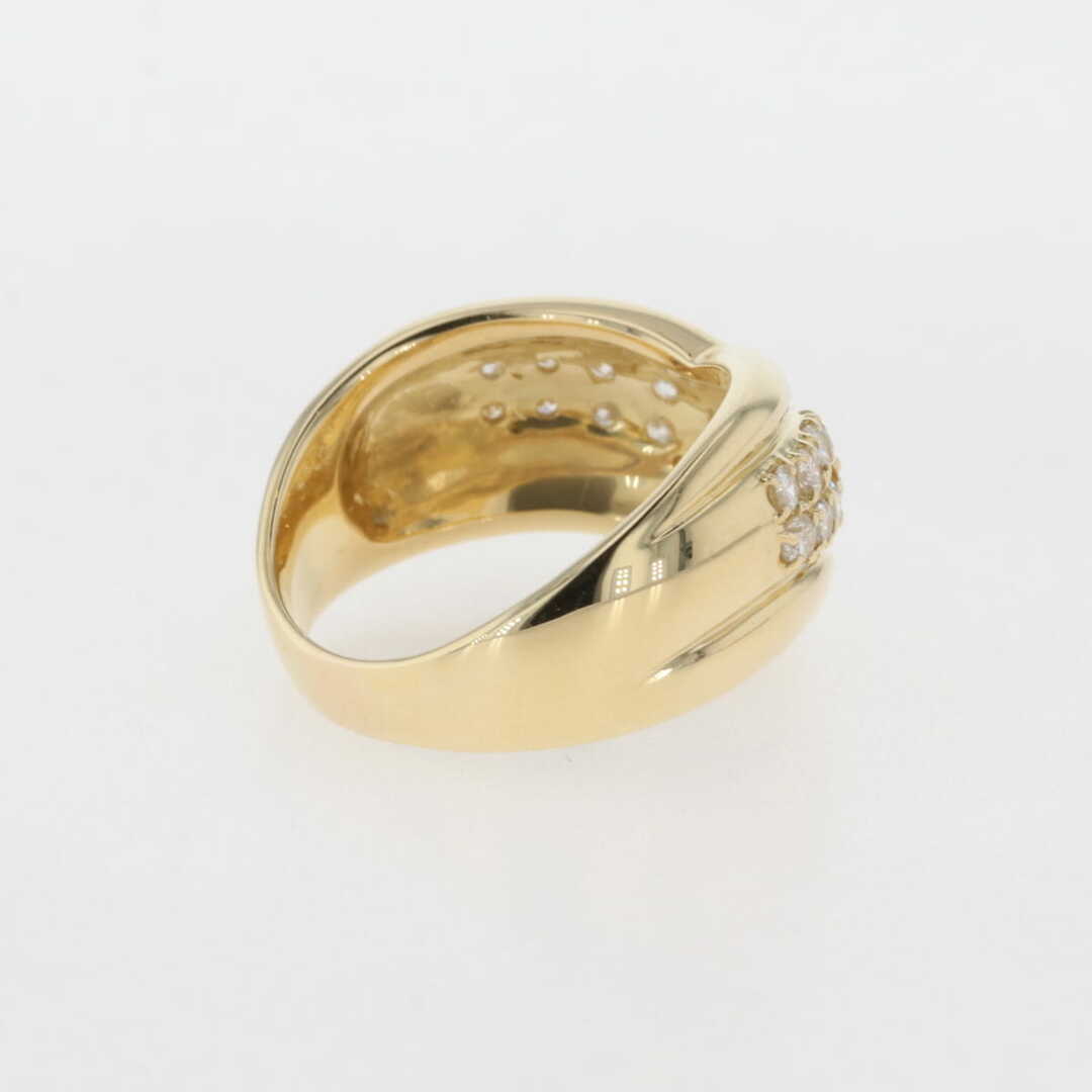 メレダイヤ デザインリング 14号 K18 【中古】 レディースのアクセサリー(リング(指輪))の商品写真