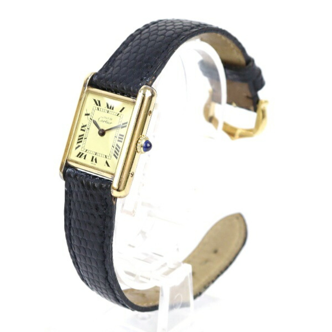 Cartier(カルティエ)のABランク【カルティエ】マストタンク・ヴェルメイユSM/SV925/腕時計/GPメッキ/CARTIER/レディース【中古】 レディースのファッション小物(腕時計)の商品写真