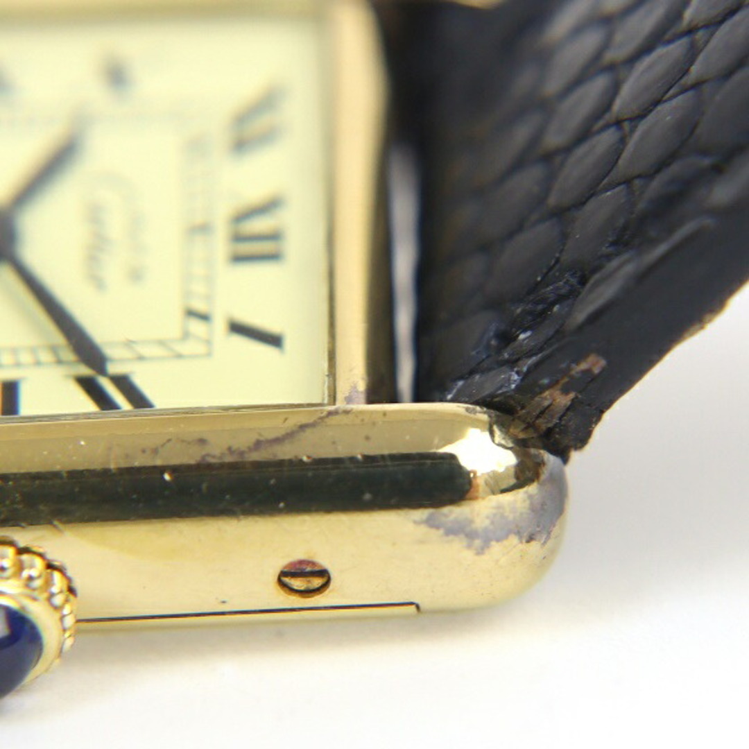 Cartier(カルティエ)のABランク【カルティエ】マストタンク・ヴェルメイユSM/SV925/腕時計/GPメッキ/CARTIER/レディース【中古】 レディースのファッション小物(腕時計)の商品写真