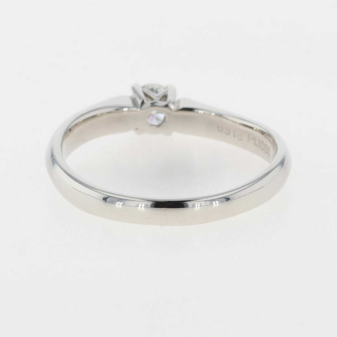 ダイヤモンド デザインリング 18.5号 Pt1000 【中古】 メンズのアクセサリー(リング(指輪))の商品写真
