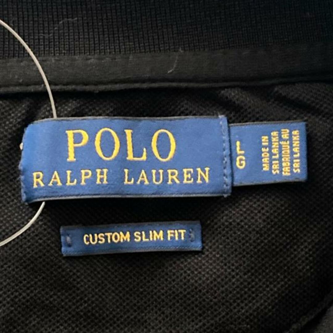 POLO RALPH LAUREN(ポロラルフローレン)のPOLObyRalphLauren(ポロラルフローレン) 半袖ポロシャツ サイズL メンズ - 黒×レッド×白 メンズのトップス(ポロシャツ)の商品写真