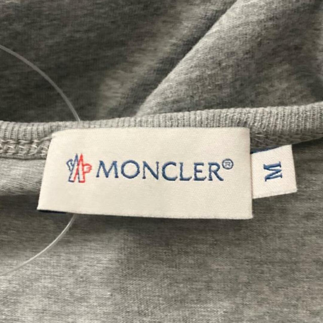 MONCLER(モンクレール)のMONCLER(モンクレール) 七分袖Tシャツ サイズM メンズ - グレー×マルチ メンズのトップス(Tシャツ/カットソー(七分/長袖))の商品写真