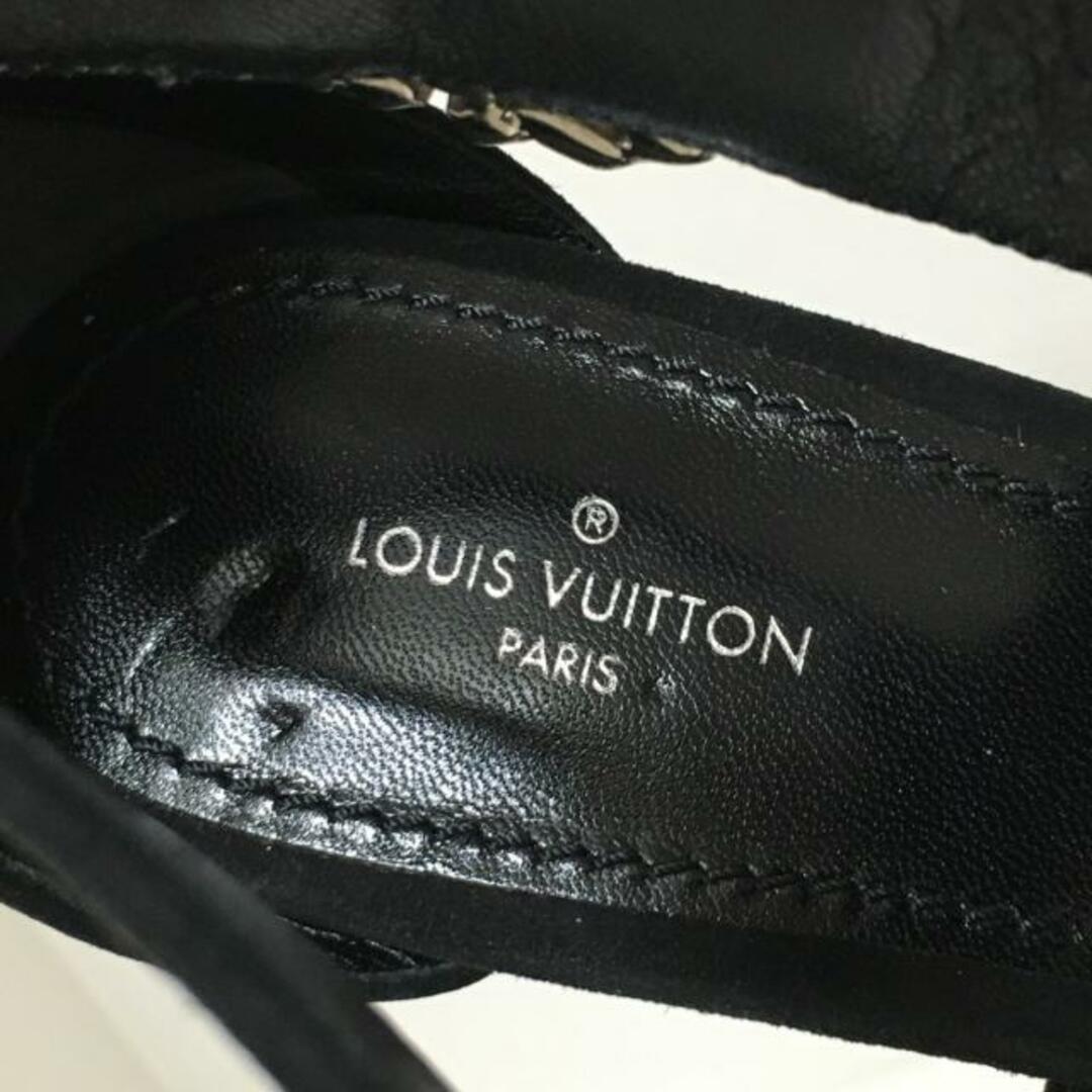 LOUIS VUITTON(ルイヴィトン)のLOUIS VUITTON(ルイヴィトン) パンプス 37 レディース マドレーヌ・ライン 黒 ビジュー スエード レディースの靴/シューズ(ハイヒール/パンプス)の商品写真