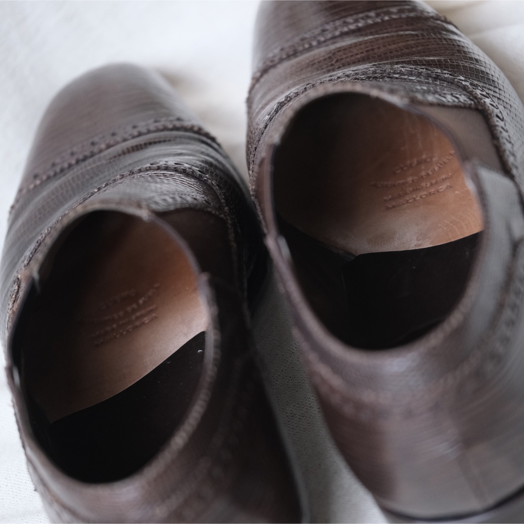 CARMINA(カルミナ)の美品CARMINAカルミナ リザードサイドエラスティックレイジーマン茶7 メンズの靴/シューズ(ドレス/ビジネス)の商品写真