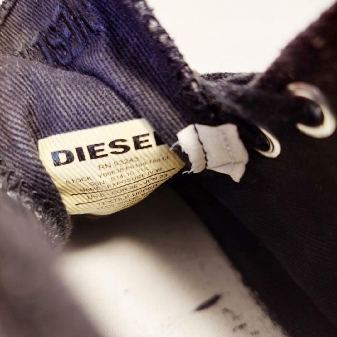DIESEL(ディーゼル)のDIESEL(ディーゼル) スニーカー JPN 23 レディース - ダークグレー スタッズ デニム レディースの靴/シューズ(スニーカー)の商品写真