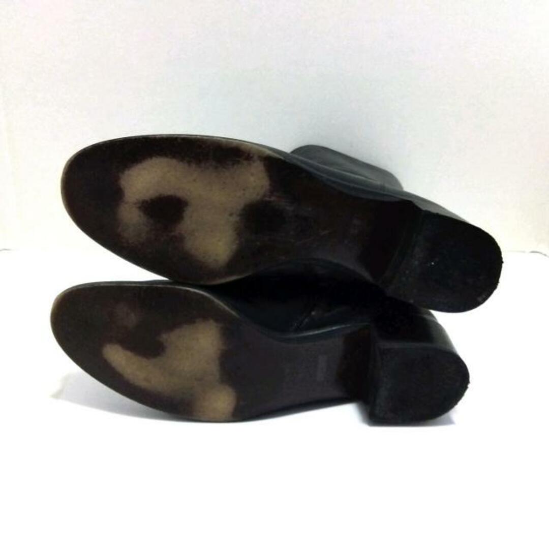 MARGARET HOWELL(マーガレットハウエル)のMargaretHowell(マーガレットハウエル) ブーツ 23 1/2 レディース美品  - 黒 idea レザー レディースの靴/シューズ(ブーツ)の商品写真
