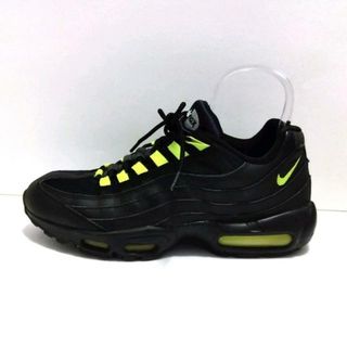 ナイキ(NIKE)のNIKE(ナイキ) スニーカー メンズ美品  エア マックス 95 818592-992 黒×イエローグリーン インソール取外し可/NIKEiD 化学繊維×合皮(スニーカー)