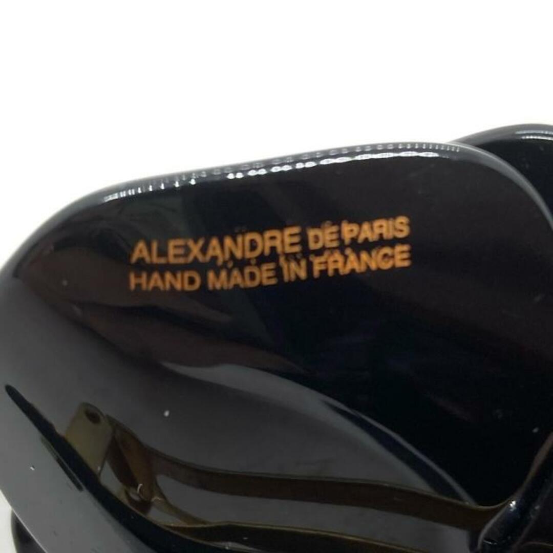 Alexandre de Paris(アレクサンドルドゥパリ)のALEXANDRE de PARIS(アレクサンドル ドゥ パリ) バレッタ - プラスチック 黒×白 フラワー(花)/ドット柄/パール レディースのヘアアクセサリー(バレッタ/ヘアクリップ)の商品写真