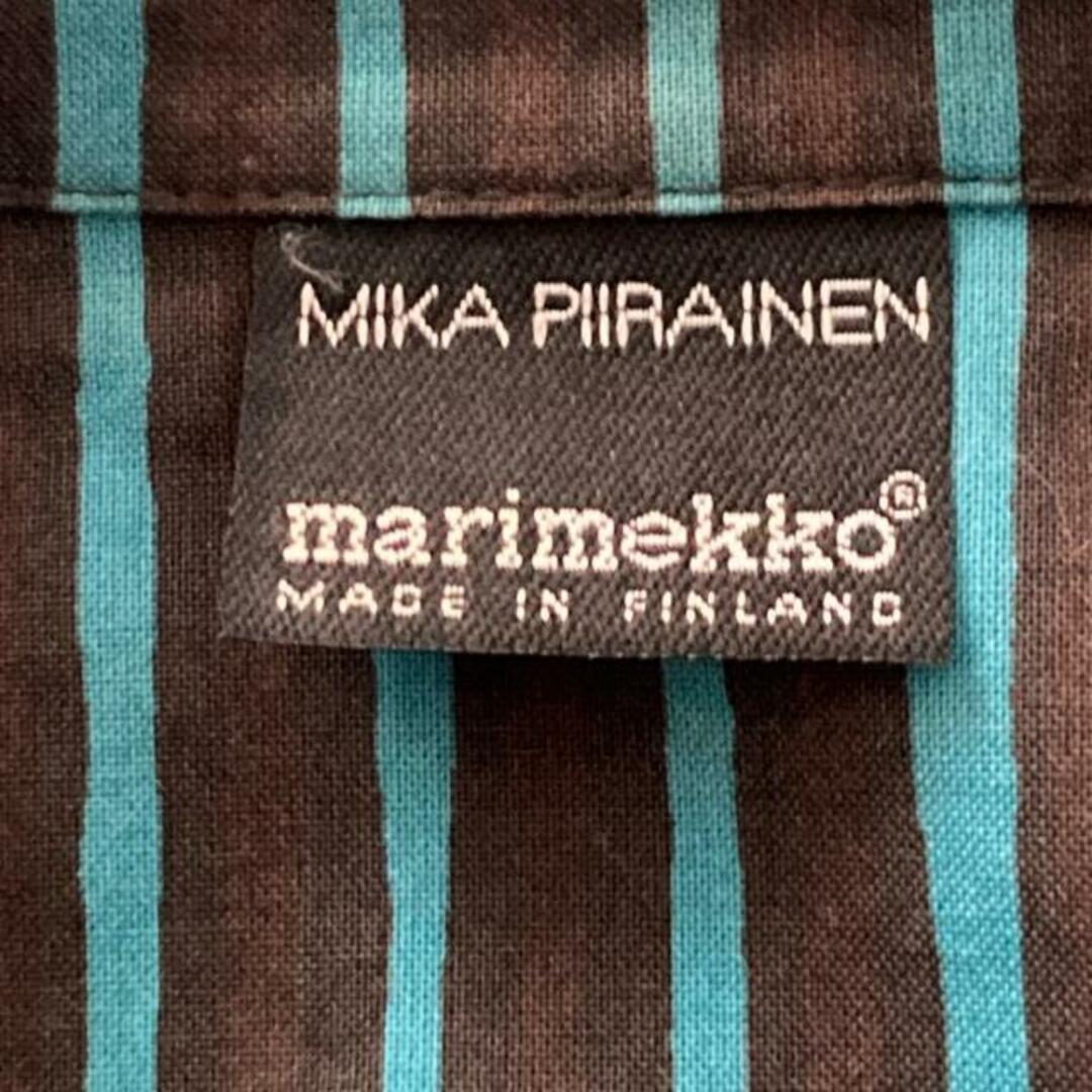 marimekko(マリメッコ)のmarimekko(マリメッコ) 長袖シャツ サイズS メンズ - ダークグレー×ライトブルー MIKA PIIRAINEN/ストライプ メンズのトップス(シャツ)の商品写真