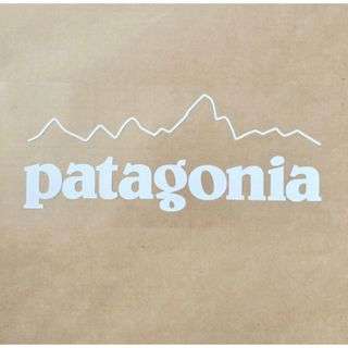 patagonia - Patagonia パタゴニア ステッカー　　　　◆15㎝◆マットホワイト◆白◆