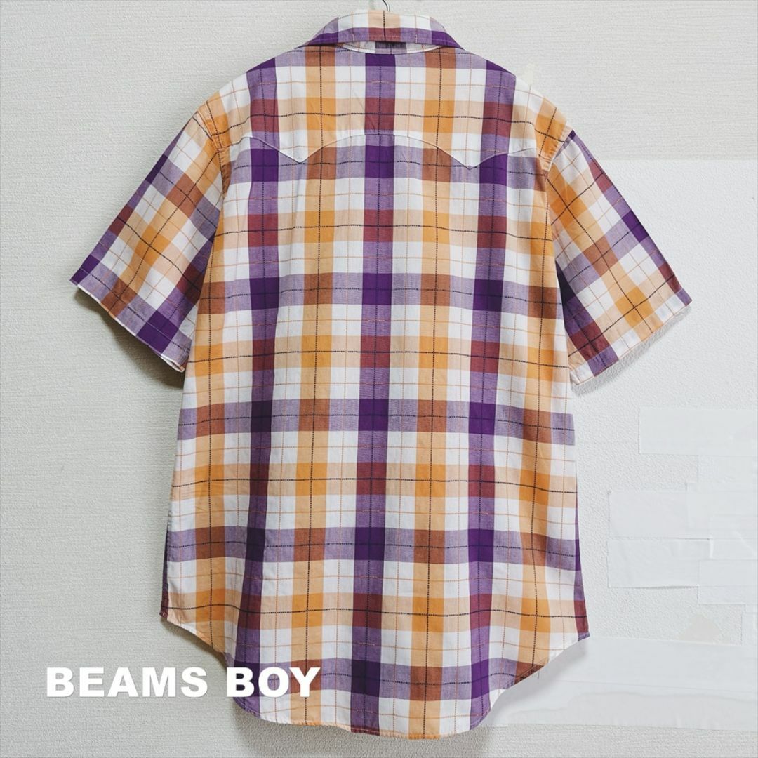 BEAMS BOY(ビームスボーイ)の【BEAMS BOY】ビームスボーイ マドラスチェック シャツ レディースのトップス(シャツ/ブラウス(半袖/袖なし))の商品写真