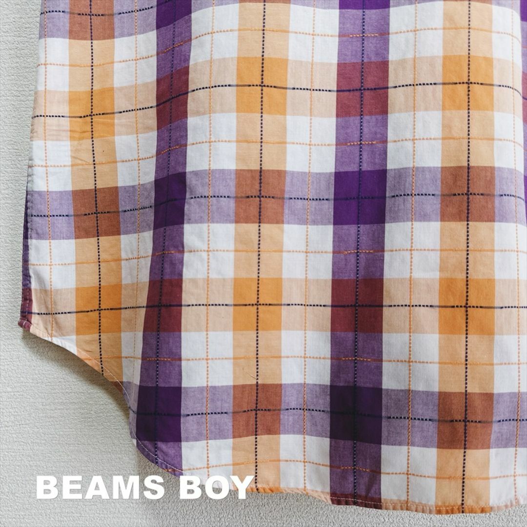 BEAMS BOY(ビームスボーイ)の【BEAMS BOY】ビームスボーイ マドラスチェック シャツ レディースのトップス(シャツ/ブラウス(半袖/袖なし))の商品写真