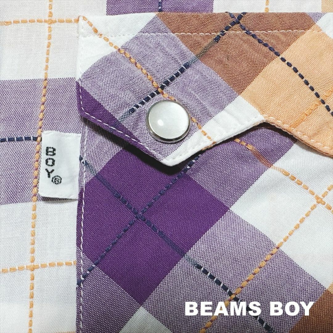 BEAMS BOY(ビームスボーイ)の【BEAMS BOY】ビームスボーイ マドラスチェック シャツ レディースのトップス(シャツ/ブラウス(半袖/袖なし))の商品写真