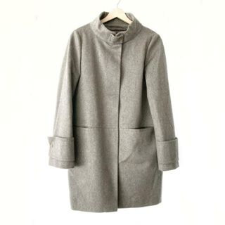 ヘルノ(HERNO)のHERNO(ヘルノ) ダウンコート サイズ42 M レディース美品  - グレー 長袖/冬 カシミヤ(ダウンコート)