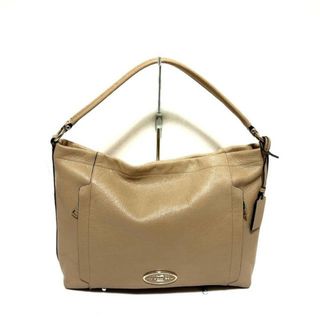 コーチ(COACH)のCOACH(コーチ) ハンドバッグ美品  ペブルドレザースカウトホーボー 34312 ベージュ レザー(ハンドバッグ)