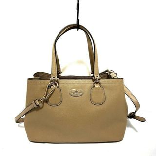 コーチ(COACH)のCOACH(コーチ) トートバッグ美品  スモール キット キャリーオール 34563 ベージュ レザー(トートバッグ)