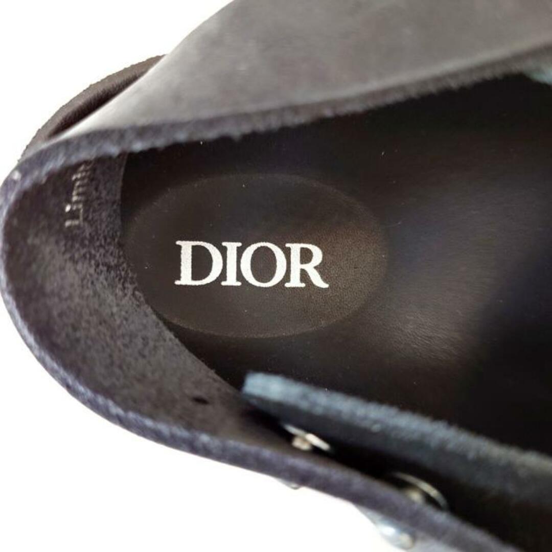 Christian Dior(クリスチャンディオール)のDIOR/ChristianDior(ディオール/クリスチャンディオール) サンダル 39 レディース美品  - 3SA117ZSG90039 黒 BIRKENSTOCKコラボ スエード×レザー×金属素材 レディースの靴/シューズ(サンダル)の商品写真