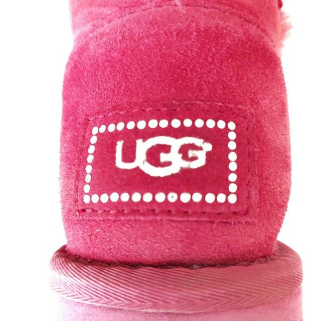 UGG(アグ)のUGG(アグ) ショートブーツ JAPAN 24.0 レディース ミニベイリーボタン ブリング 1003889 ボルドー スワロフスキークリスタル ムートン レディースの靴/シューズ(ブーツ)の商品写真