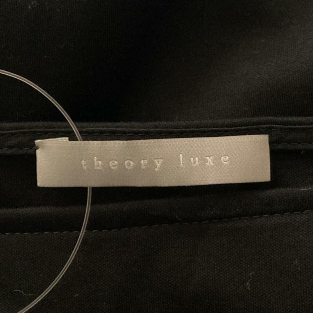 Theory luxe(セオリーリュクス)のtheory luxe(セオリーリュクス) 半袖カットソー サイズ38 M レディース - 黒 レディースのトップス(カットソー(半袖/袖なし))の商品写真