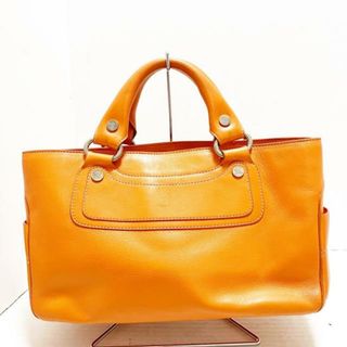 セリーヌ(celine)のCELINE(セリーヌ) トートバッグ ブギーバッグ オレンジ ネーム刻印 レザー(トートバッグ)