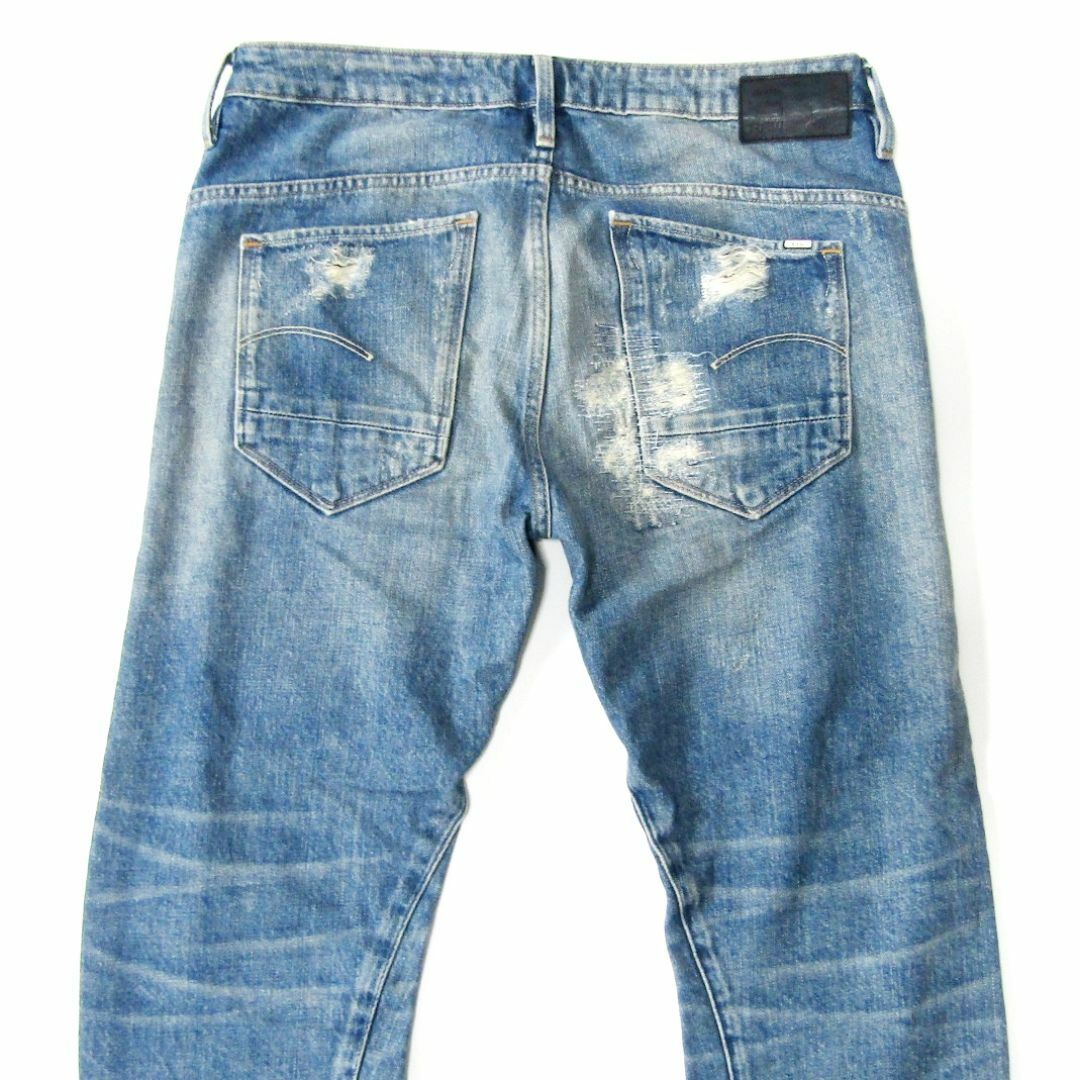 G-STAR RAW(ジースター)のジースターARC▼3Dボーイフレンドデニム▼リペア加工▼24インチ▼W約78cm レディースのパンツ(デニム/ジーンズ)の商品写真