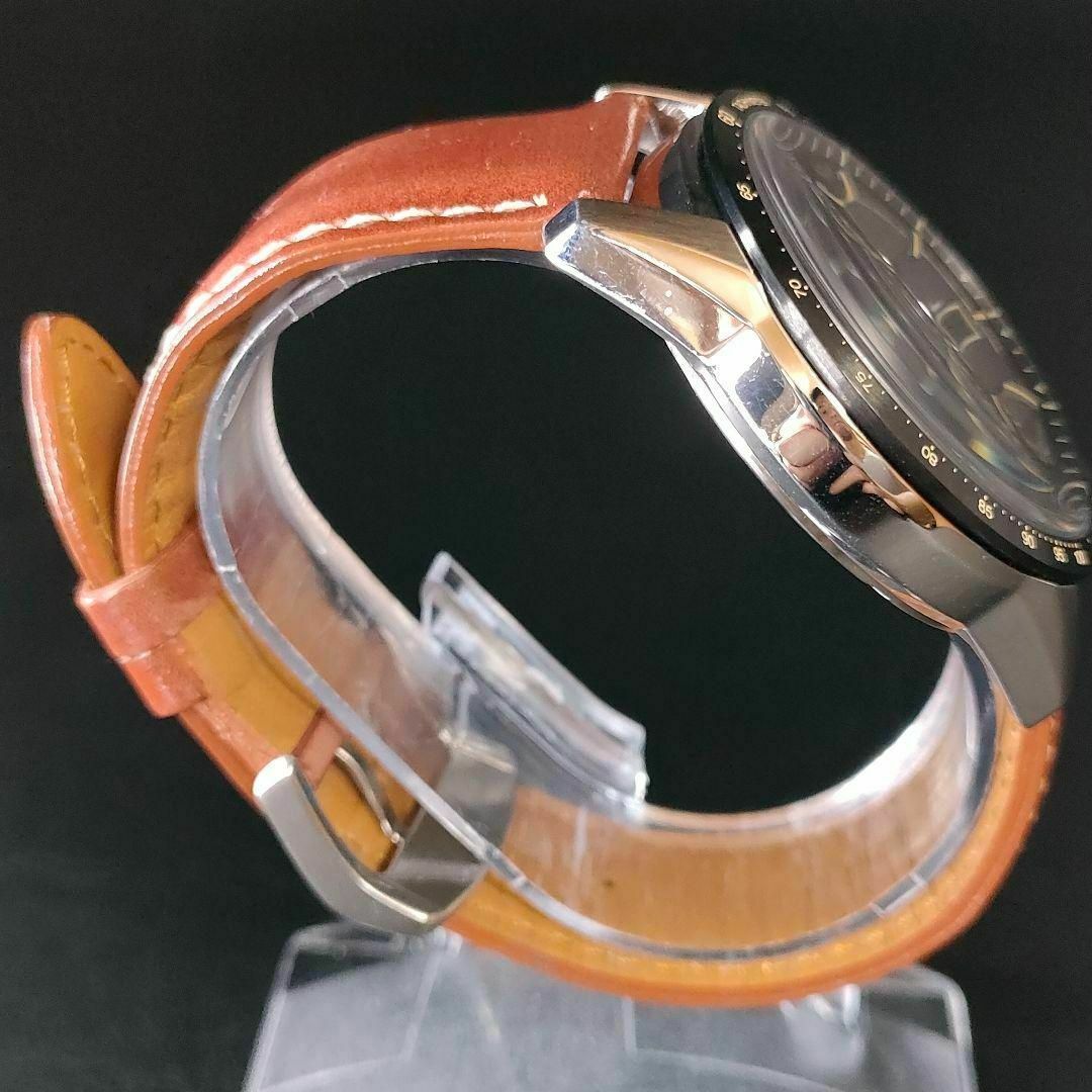 CITIZEN(シチズン)の極美品【稼働品】CITIZEN　シチズン　E820　ブラック　シルバー　ソーラー メンズの時計(腕時計(アナログ))の商品写真