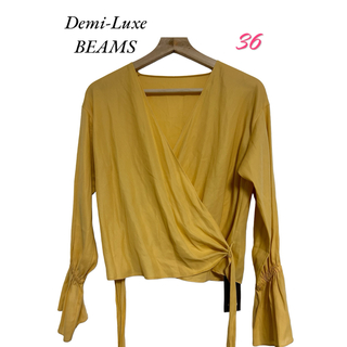 Demi-Luxe BEAMS - 未使用　Demi-Luxe BEAMS トップス　カットソー　長袖　イエロー36