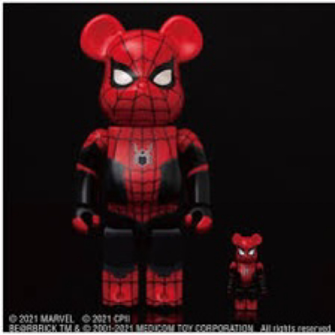 BE@RBRICK(ベアブリック)のBE@RBRICK SPIDER-MAN UPGRADED SUIT  エンタメ/ホビーのフィギュア(その他)の商品写真