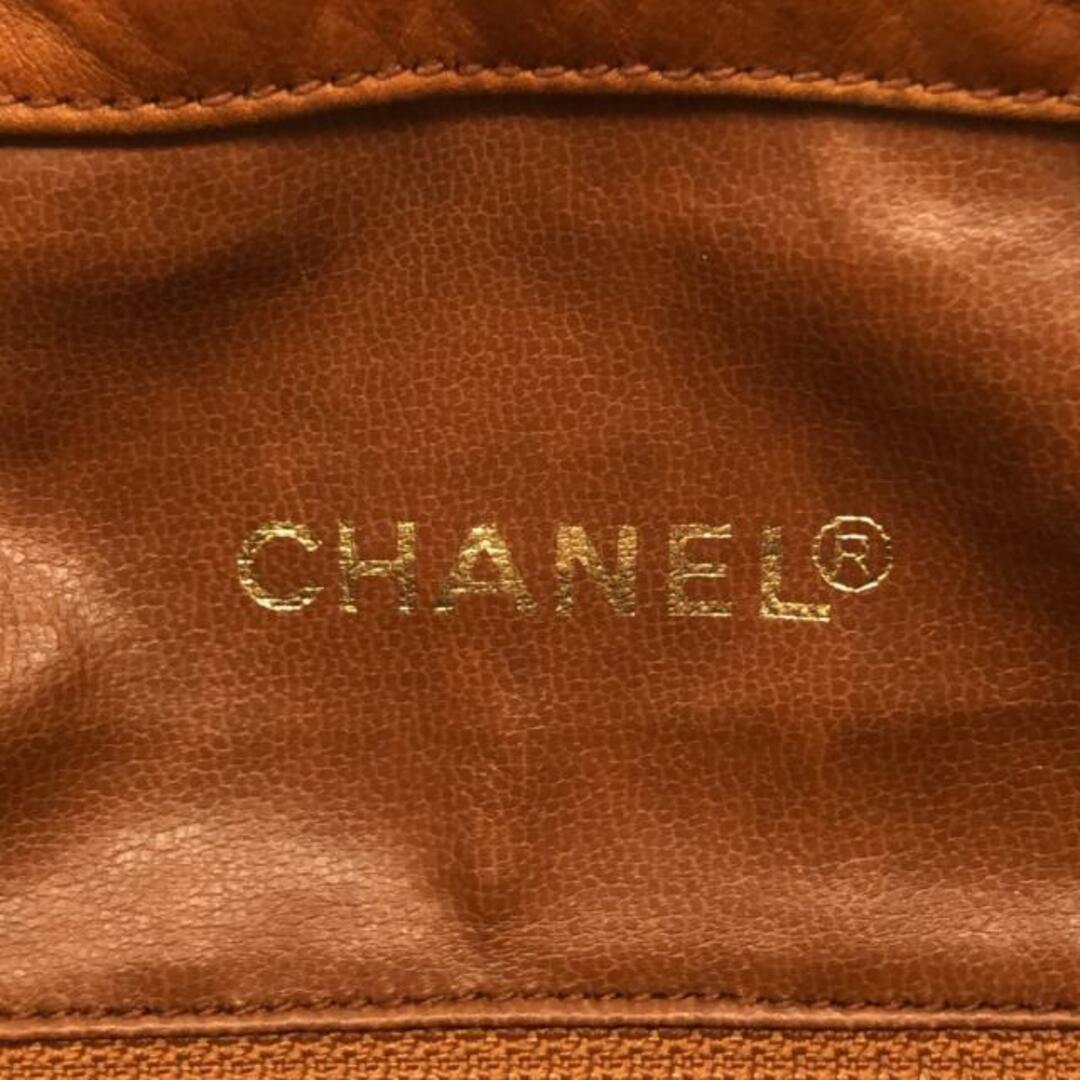 CHANEL(シャネル)のCHANEL(シャネル) ショルダーバッグ マトラッセ ブラウン チェーンショルダー/ゴールド金具/巾着型 キャビアスキン×ラムスキン レディースのバッグ(ショルダーバッグ)の商品写真