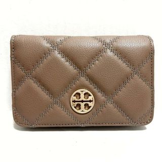 Tory Burch - TORY BURCH(トリーバーチ) 2つ折り財布新品同様  - ブラウン キルティング レザー