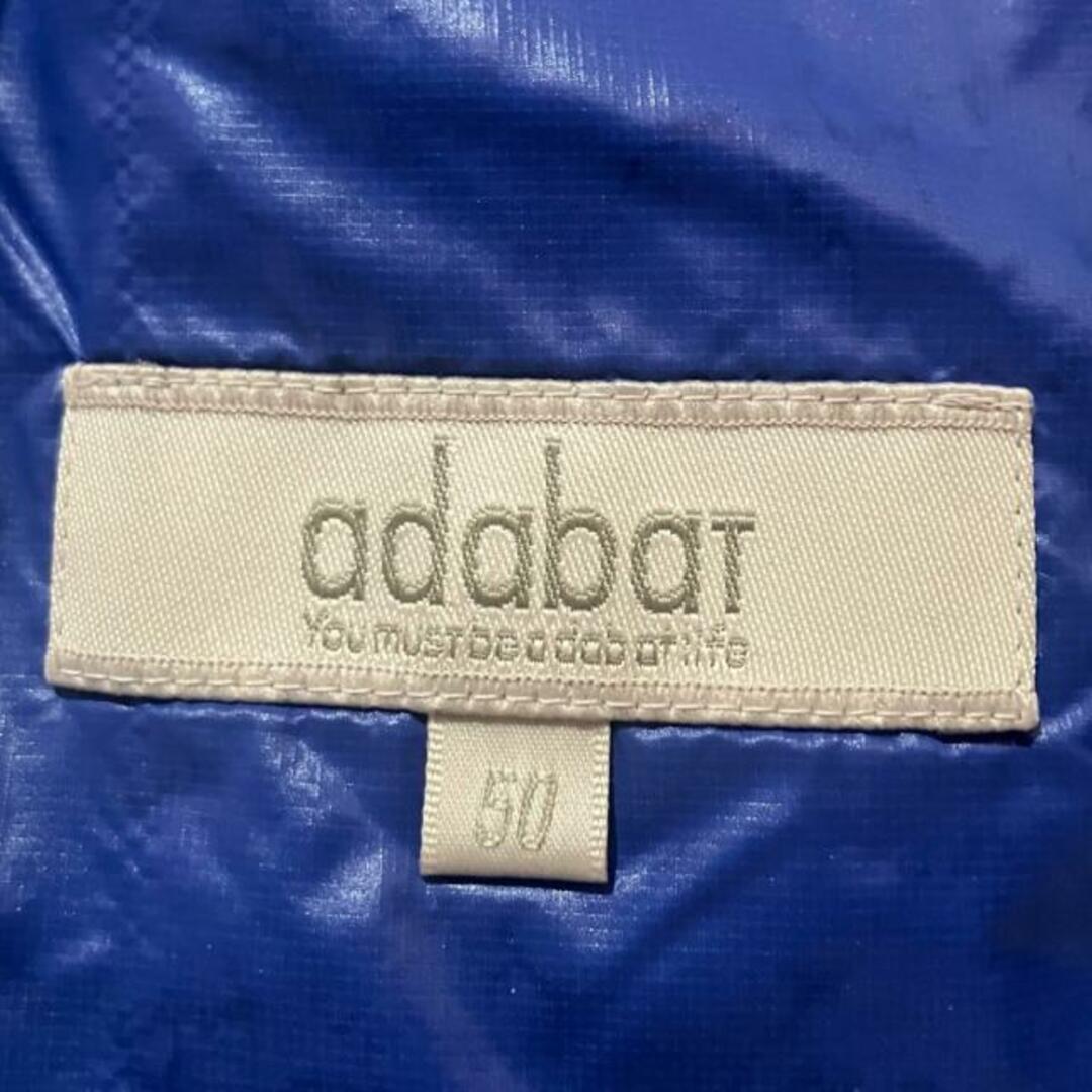 adabat(アダバット)のAdabat(アダバット) ダウンジャケット サイズ50 メンズ - ブルー 長袖/秋/冬 【中綿】ダウン、フェザー メンズのジャケット/アウター(ダウンジャケット)の商品写真