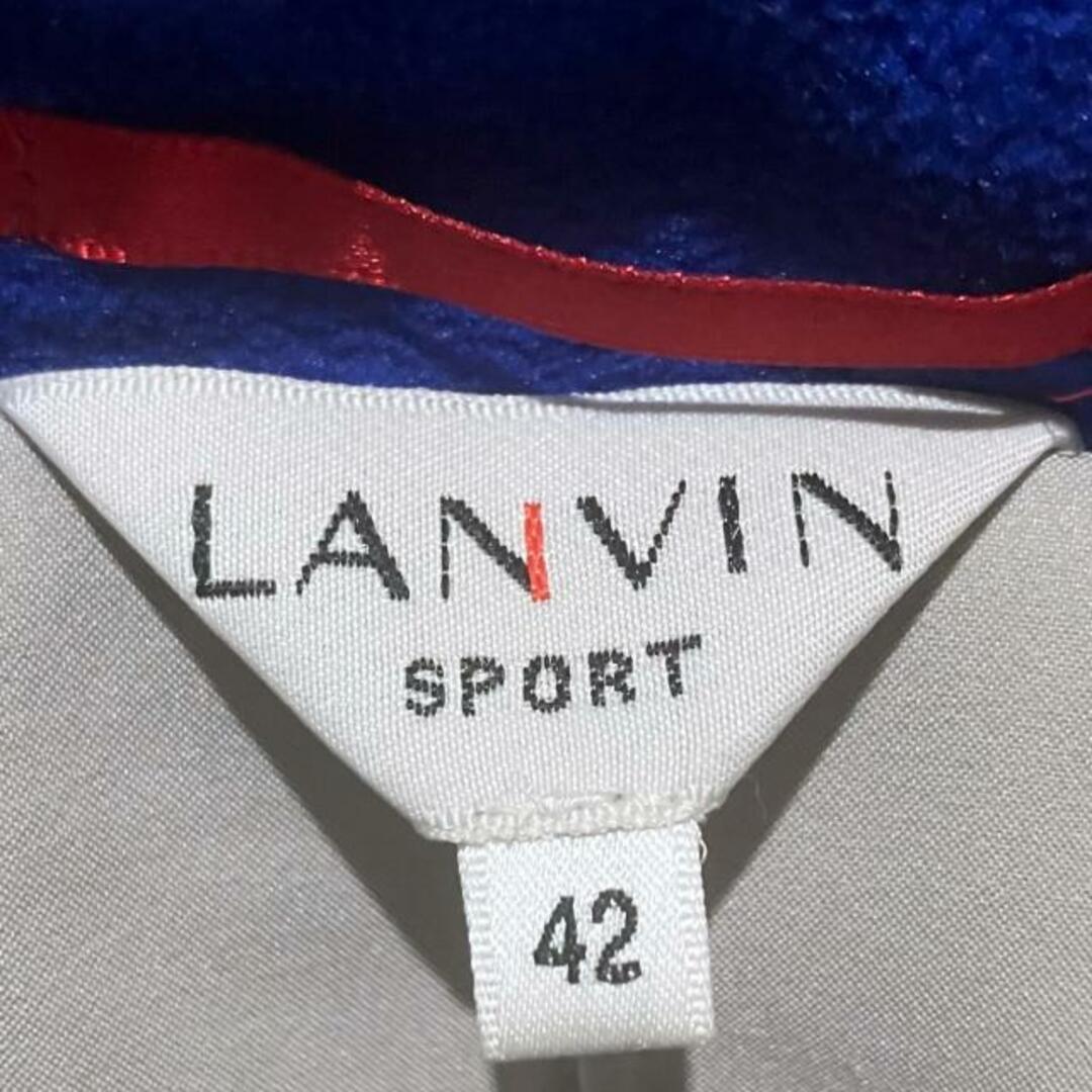 LANVIN SPORT(ランバンスポーツ) ブルゾン サイズ42 L メンズ美品  - 黒 長袖/中綿/冬/秋 【中綿】ダウン、フェザー、ポリエステル メンズのジャケット/アウター(ブルゾン)の商品写真