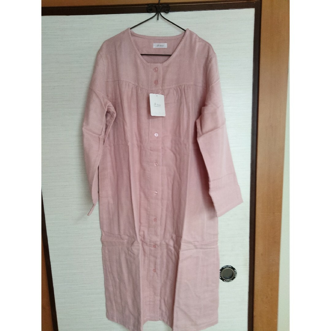 ネグリジェ ピンク 長袖 Lサイズ 新品未使用 レディースのルームウェア/パジャマ(パジャマ)の商品写真