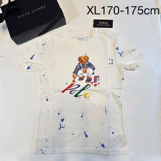 メンズM相当　ラルフローレン　ベア　白　XL170-175cm