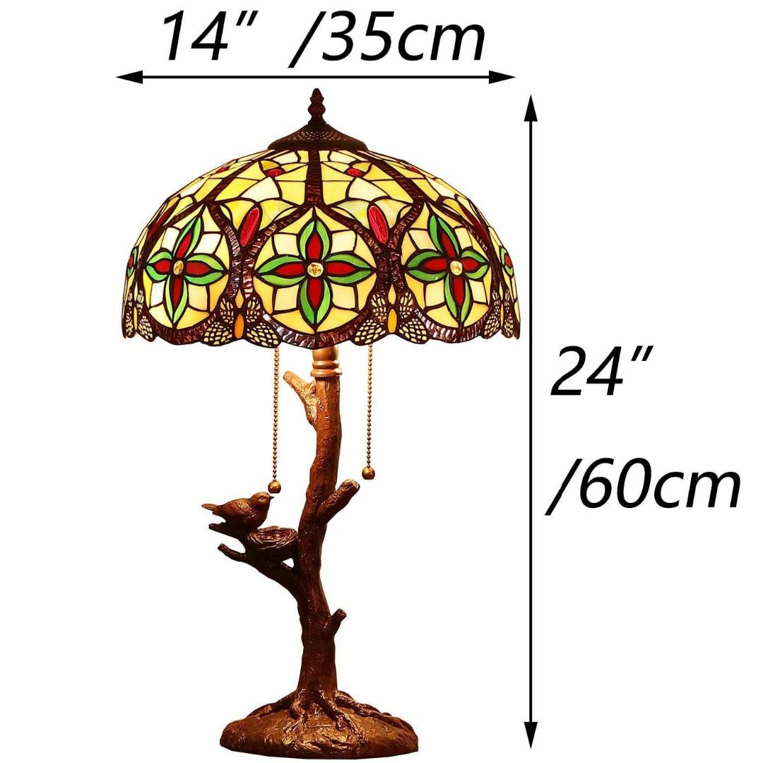 ☆ステンドグラスの光がお部屋を灯す　卓上照明　ナイトランプ インテリア/住まい/日用品のライト/照明/LED(テーブルスタンド)の商品写真